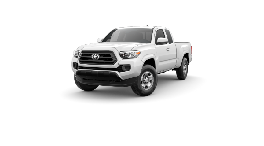 Your 2022 Tacoma SR
Vehicle Overview, White exterior, front view
