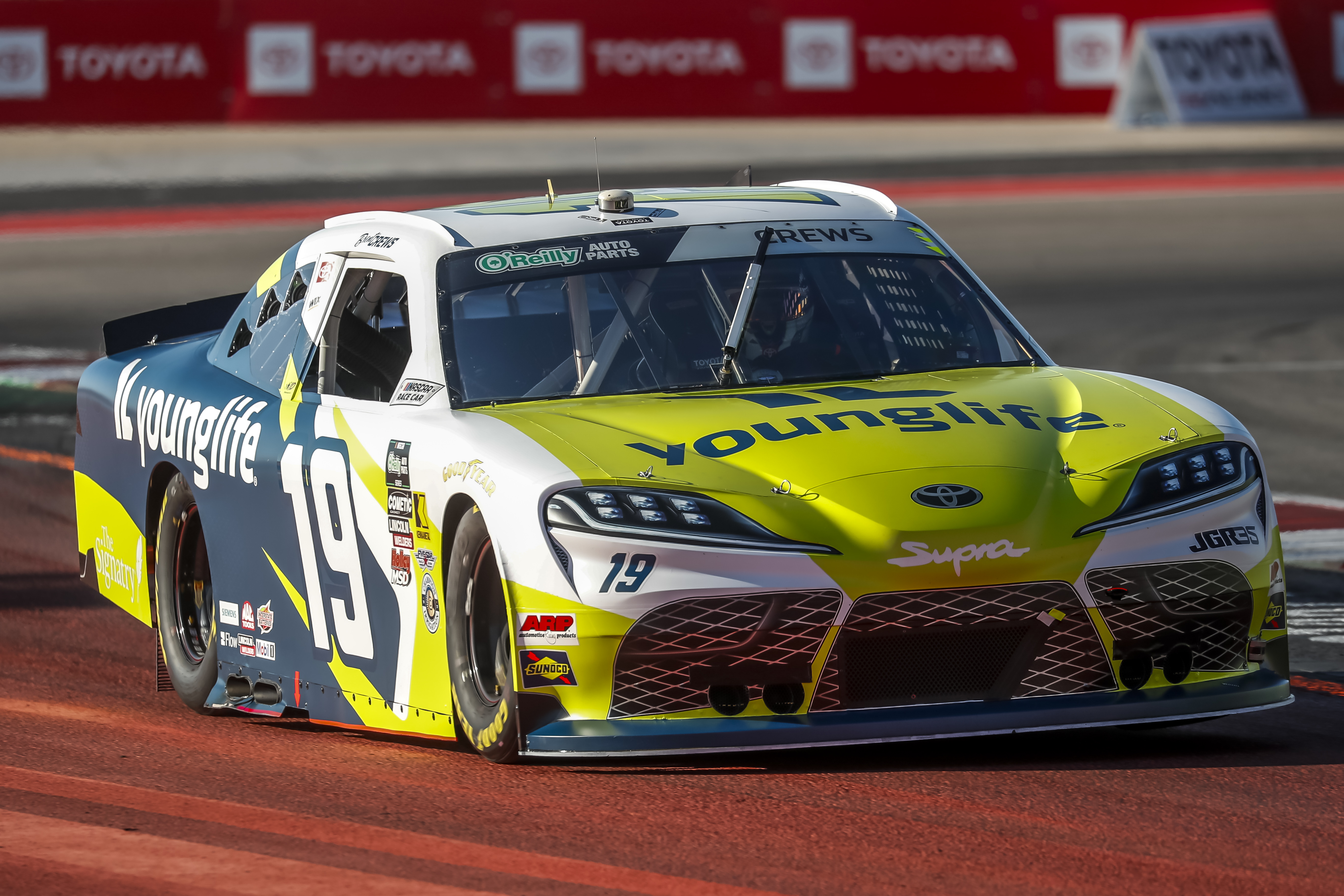 #19: Brent Crews, Joe Gibbs Racing, Young Life Toyota Supra