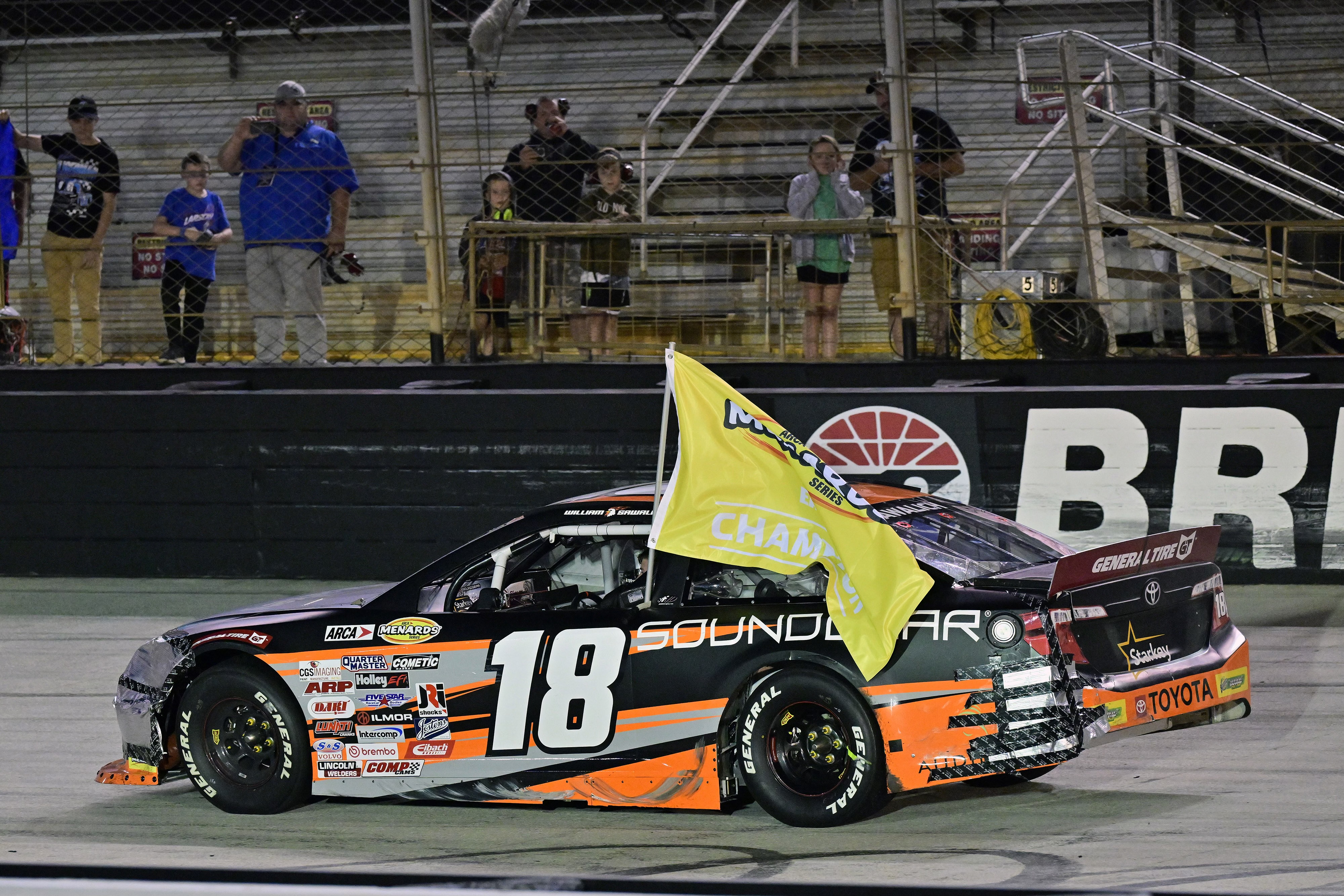 #18: William Sawalich, Starkey-Sound Gear Toyota celebrates his Championship