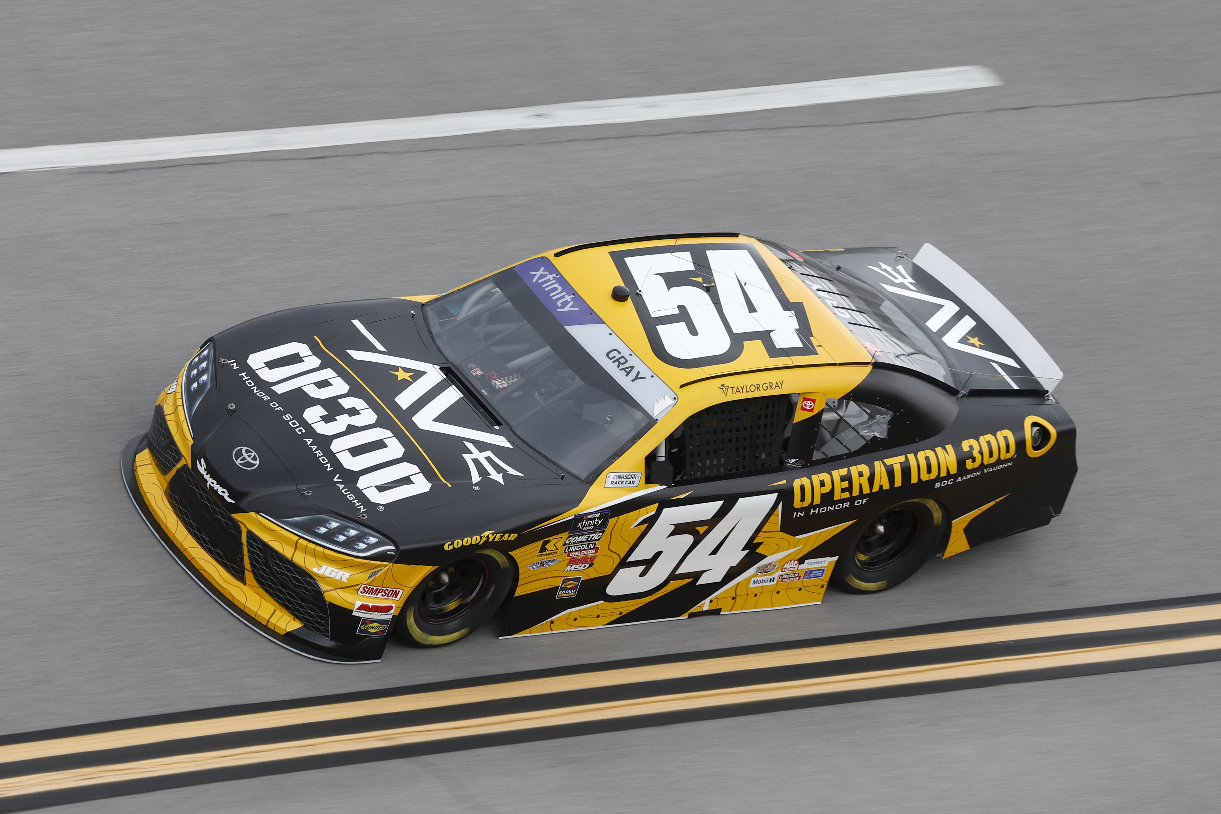 #54: Taylor Gray, Joe Gibbs Racing, Operation 300 Toyota Supra