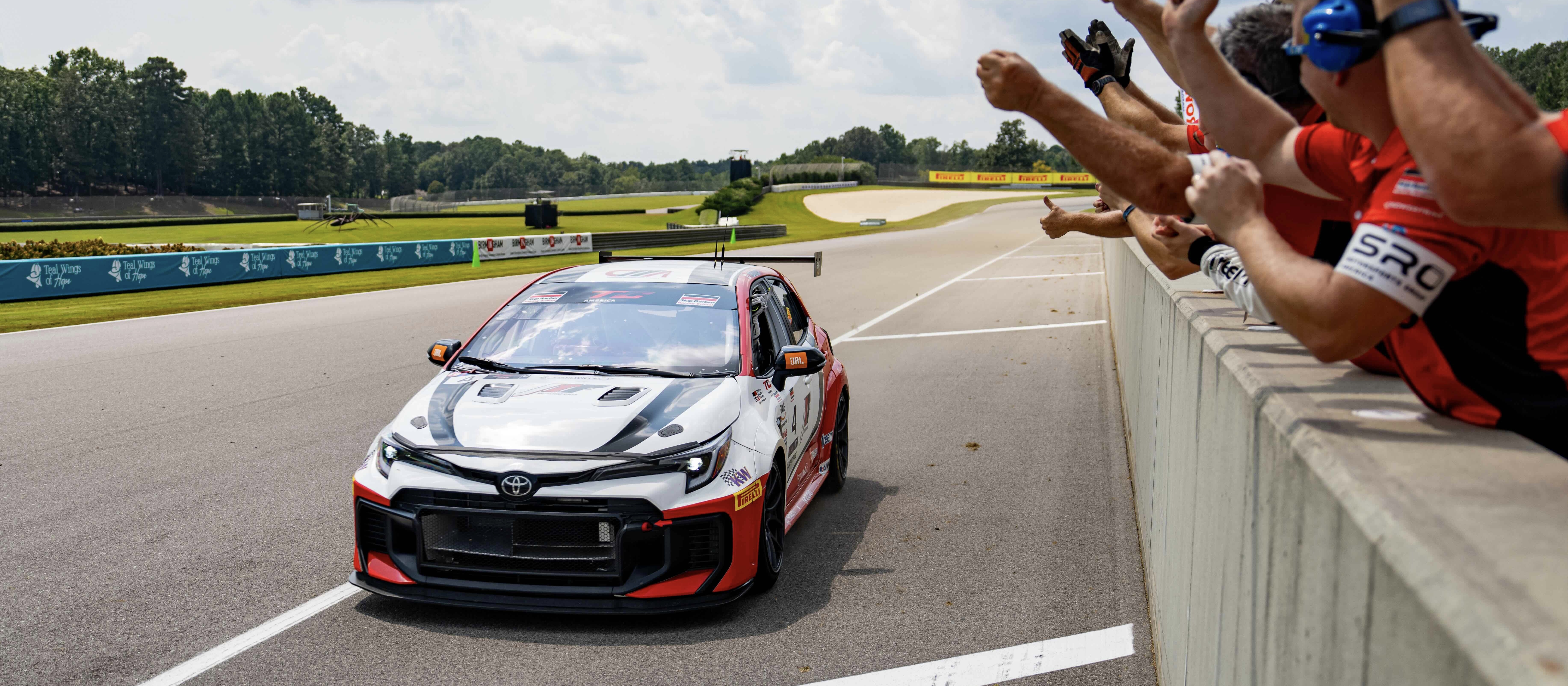 The TC America   in \Barber Motorsports Park#1\, \Barber Motorsports Park#2\ on Friday, Sept. 5, 2025.

Race, Round 12 - R1 
4, JMF Motorsports, Jonathan Neudorf, STAHLWILLE, FreeM, Neuterra, Alpha Jet Charters, Toyota Corolla GR

Photo by
— James Armas