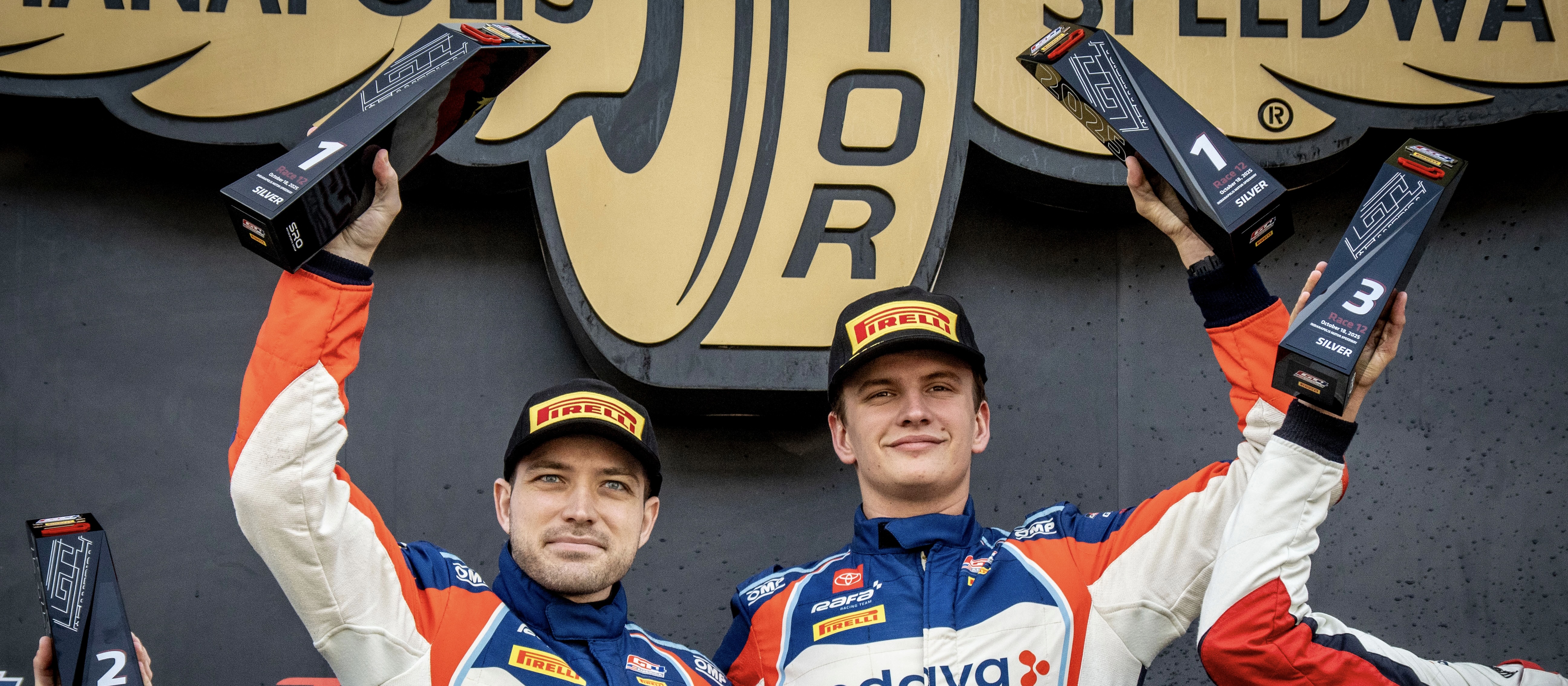 #68 Toyota Gazoo Racing GR Supra GT4 EVO2 of Tyler Gonzalez and Gresham Wagner, RAFA Racing Team, Pirelli GT4 America, Silver, SRO America, Indianapolis Motor Speedway, Sonoma, CA, March 2025.