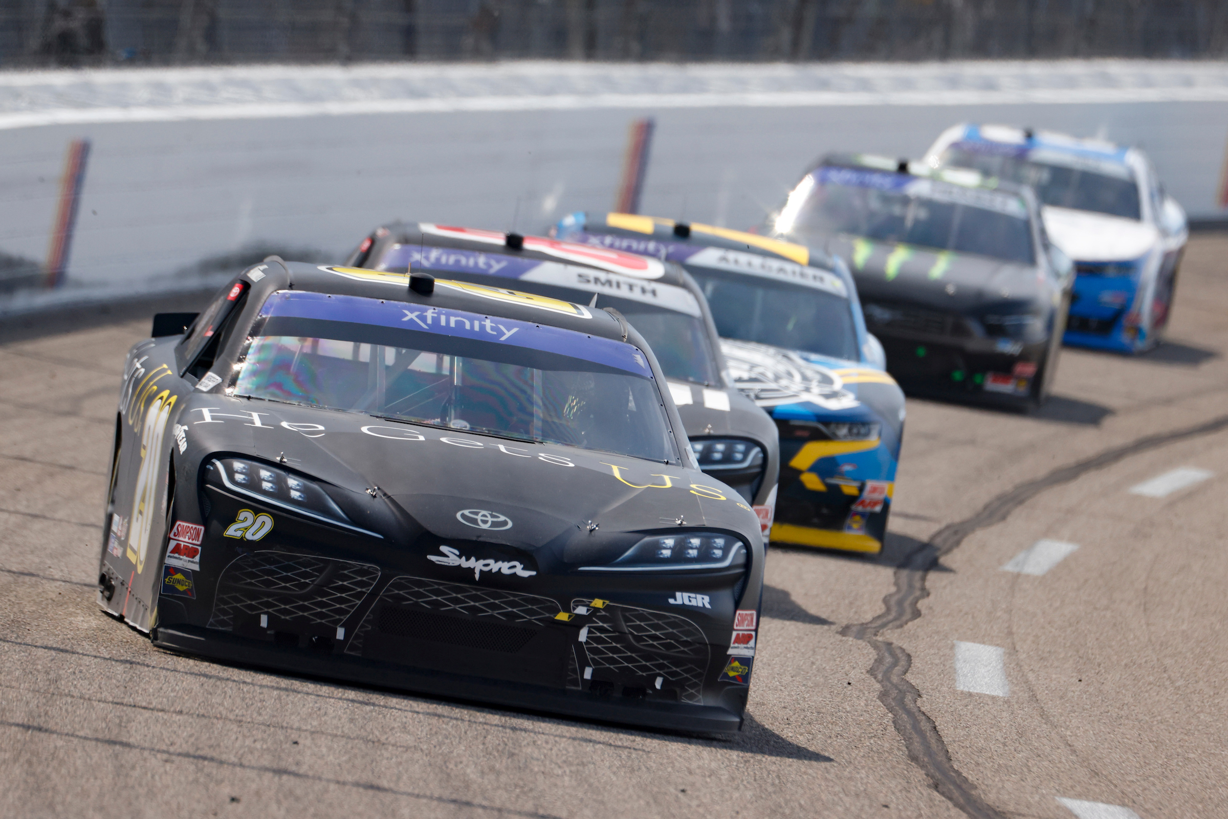 #20: Aric Almirola, Joe Gibbs Racing, He Gets Us Toyota Supra