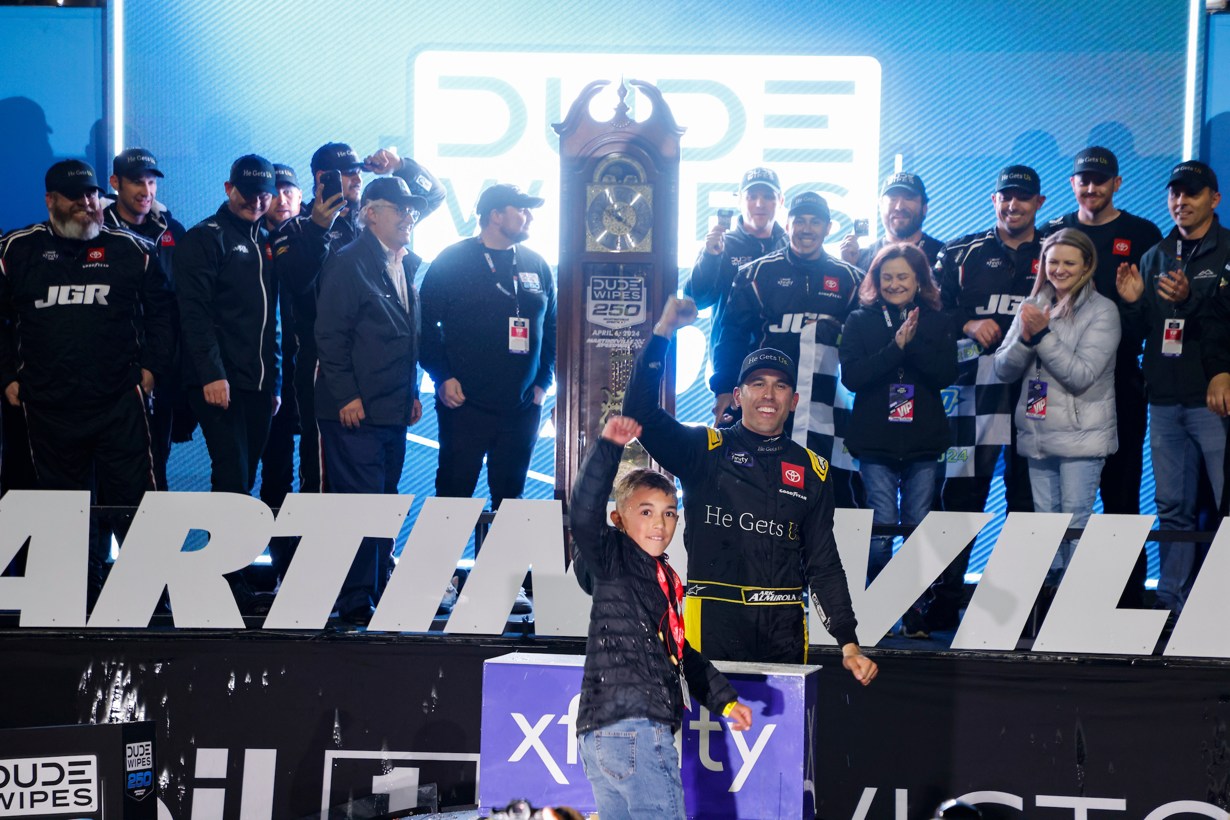 #20: Aric Almirola, Joe Gibbs Racing, He Gets Us Toyota Supra