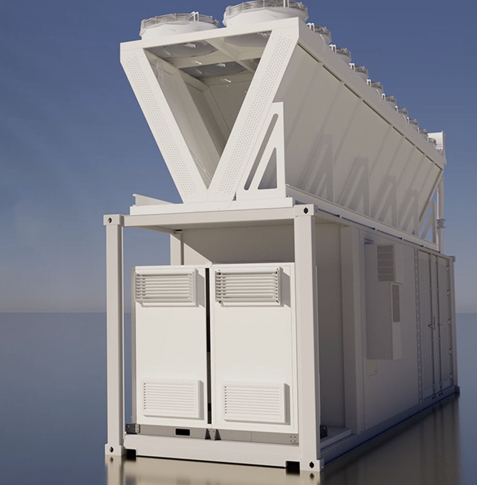 3D generated model of a Rehlko fuel cell module