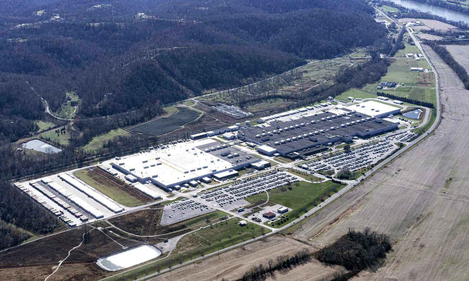 aerial view of facility