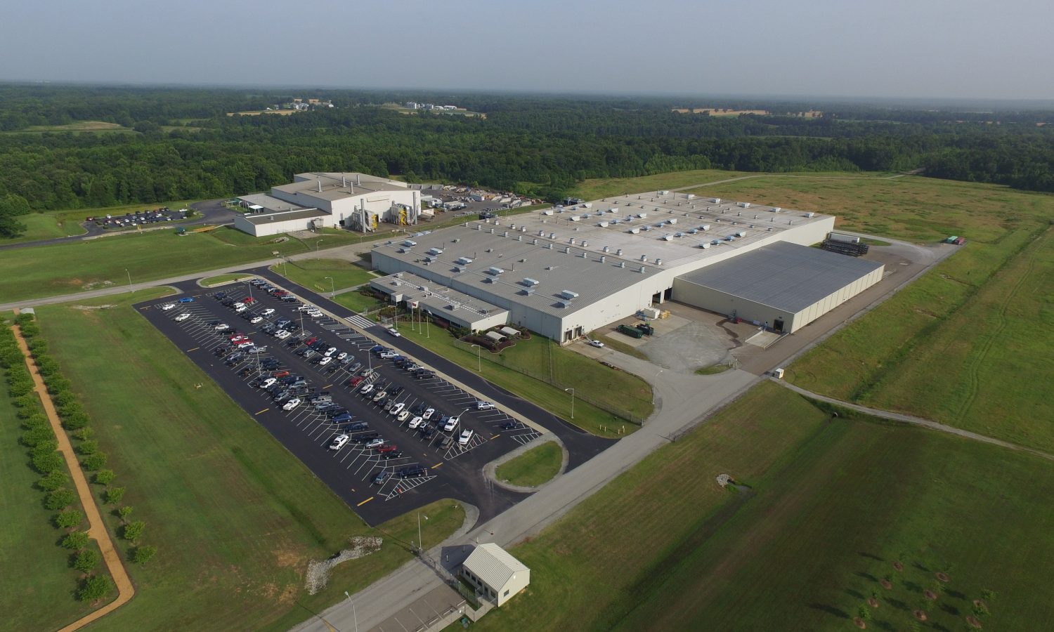 aerial view of facility