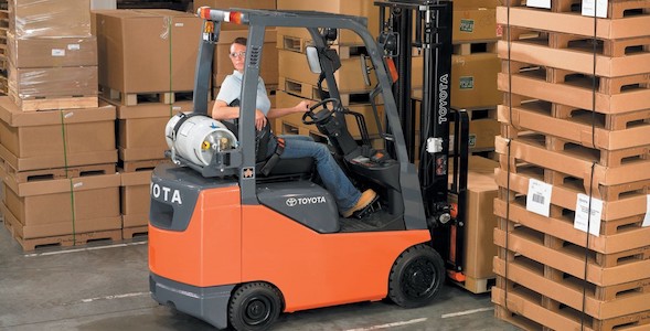 Image of toyota forklift,