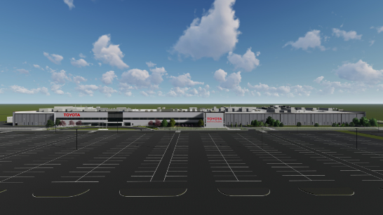 Rendering of Toyota Battery Manufactuing Plant in North Carolina,Rendering of Toyota Battery Manufactuing Plant in North Carolina