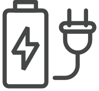 icon of charging battery 