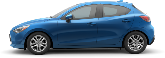 2020 Yaris Hatchback XLE shown in Sapphire